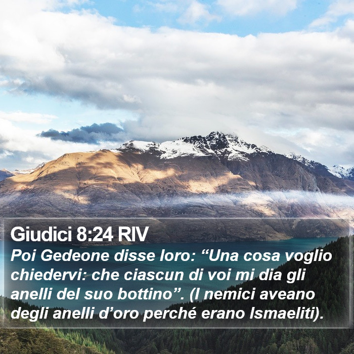 Giudici 8:24 RIV Bible Study