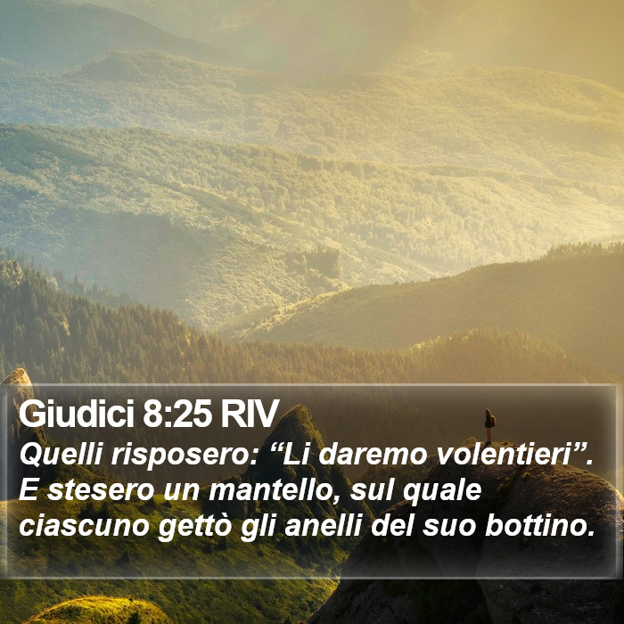 Giudici 8:25 RIV Bible Study