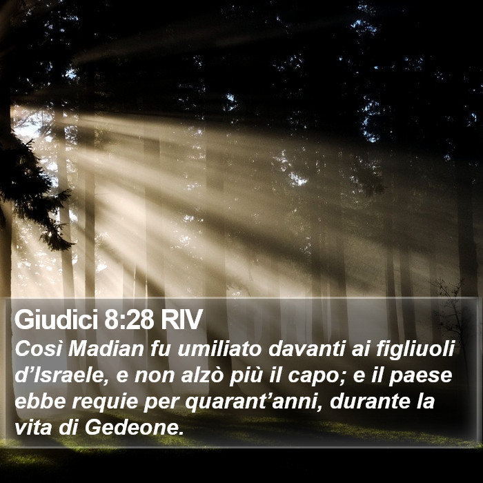 Giudici 8:28 RIV Bible Study