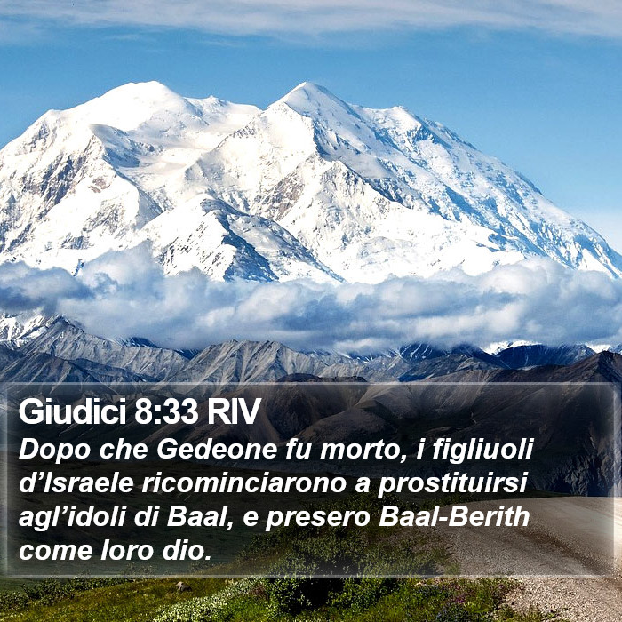 Giudici 8:33 RIV Bible Study