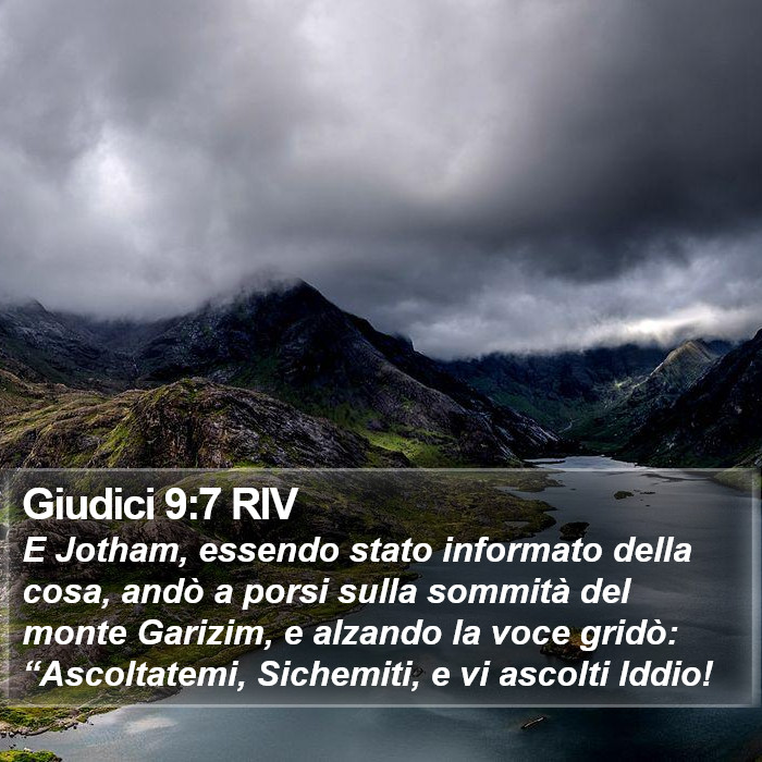Giudici 9:7 RIV Bible Study