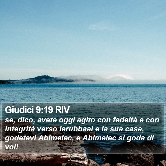 Giudici 9:19 RIV Bible Study