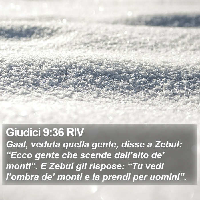 Giudici 9:36 RIV Bible Study