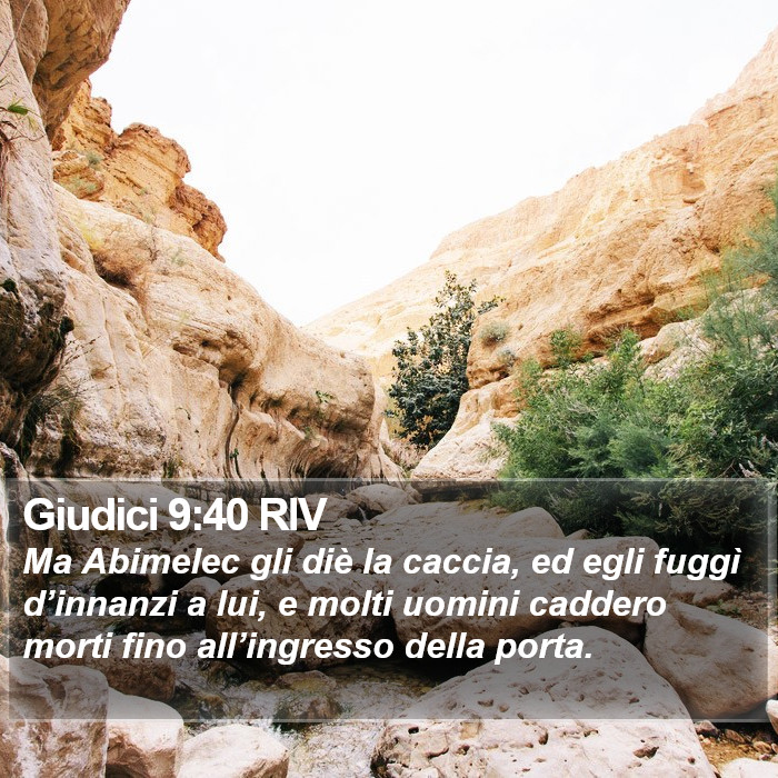 Giudici 9:40 RIV Bible Study