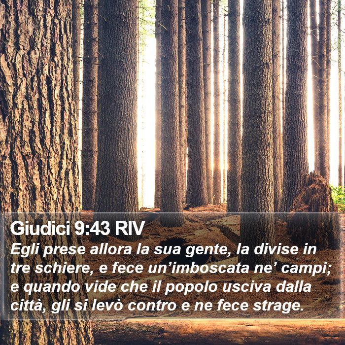 Giudici 9:43 RIV Bible Study