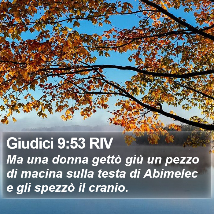 Giudici 9:53 RIV Bible Study