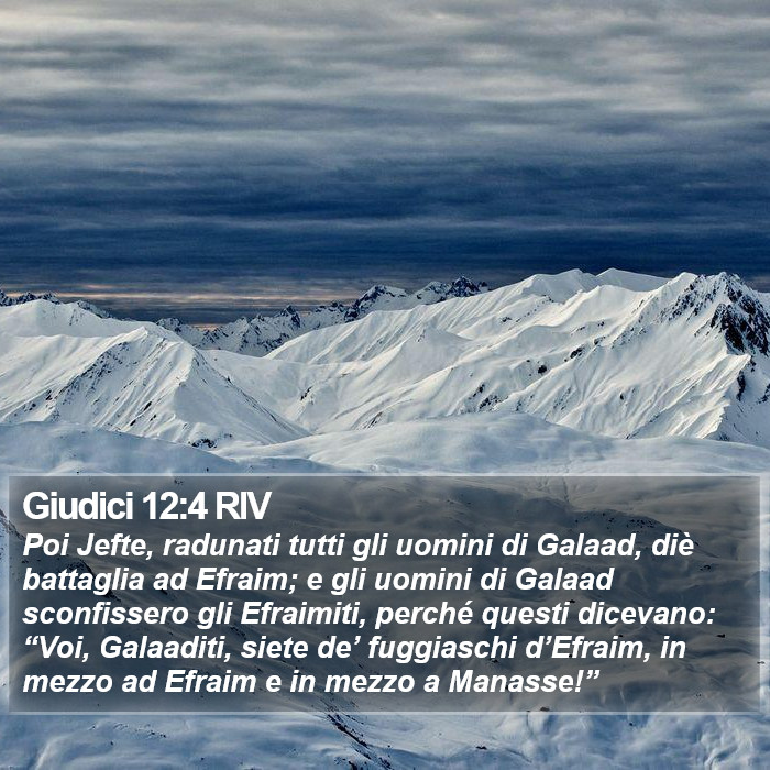 Giudici 12:4 RIV Bible Study