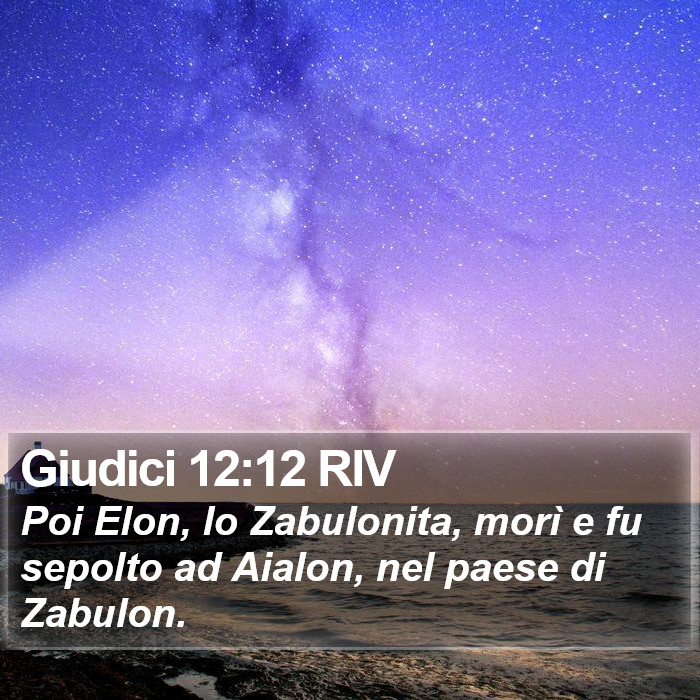 Giudici 12:12 RIV Bible Study