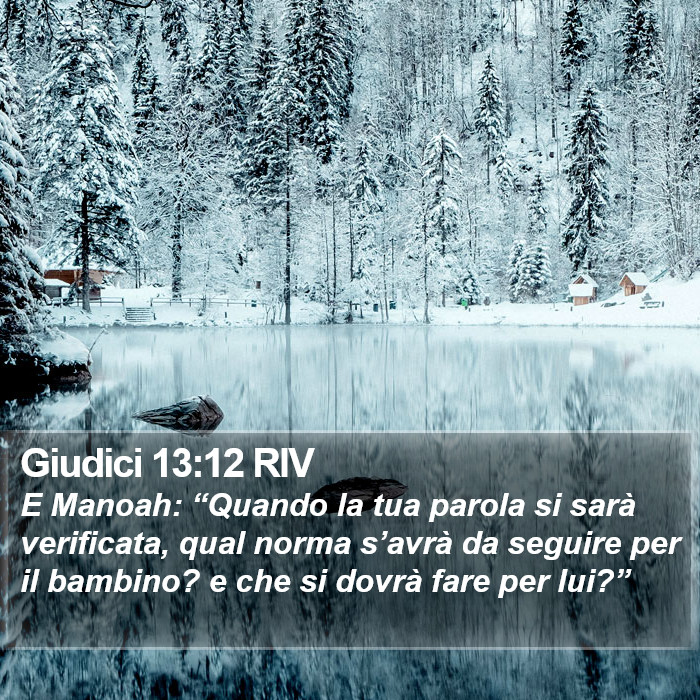 Giudici 13:12 RIV Bible Study