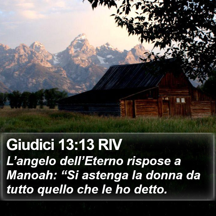 Giudici 13:13 RIV Bible Study