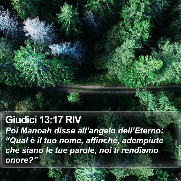 Giudici 13:17 RIV Bible Study