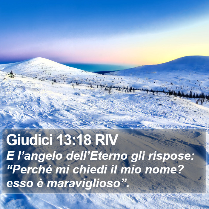 Giudici 13:18 RIV Bible Study