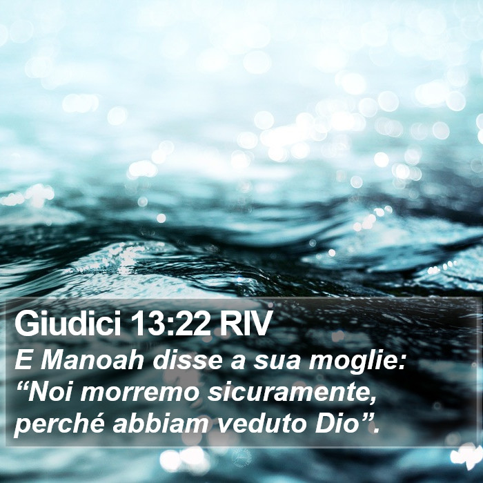 Giudici 13:22 RIV Bible Study