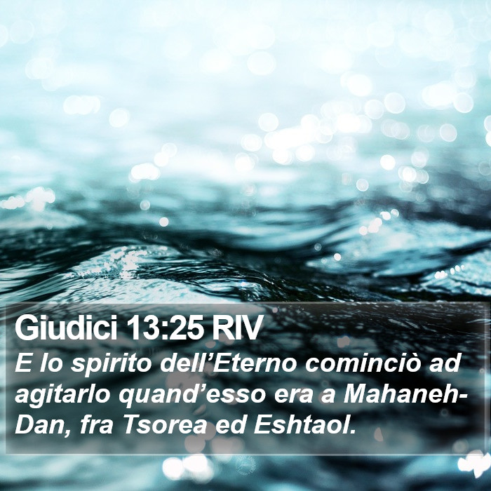 Giudici 13:25 RIV Bible Study