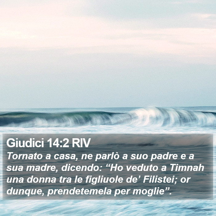 Giudici 14:2 RIV Bible Study