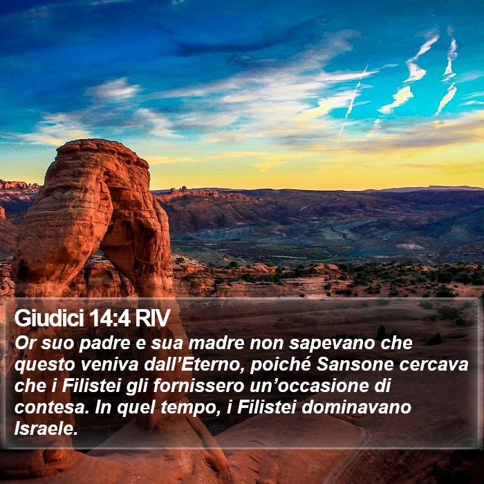 Giudici 14:4 RIV Bible Study