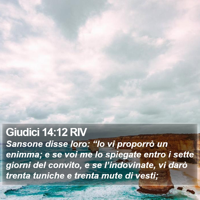 Giudici 14:12 RIV Bible Study