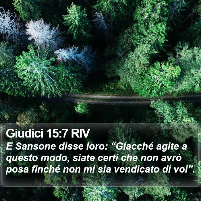 Giudici 15:7 RIV Bible Study