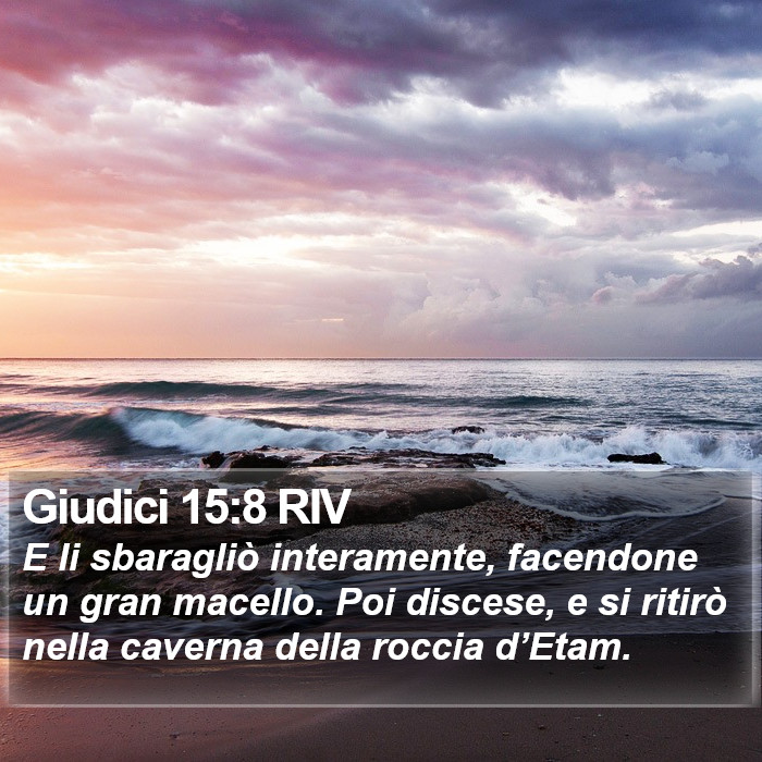 Giudici 15:8 RIV Bible Study