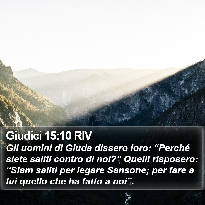 Giudici 15:10 RIV Bible Study