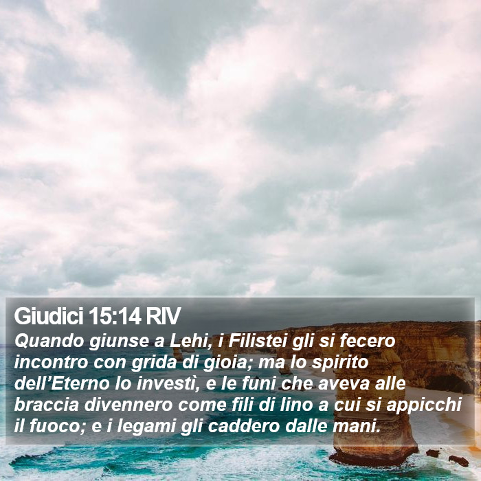 Giudici 15:14 RIV Bible Study