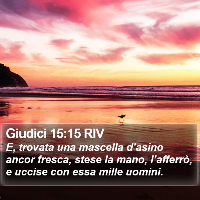 Giudici 15:15 RIV Bible Study