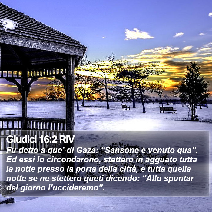 Giudici 16:2 RIV Bible Study