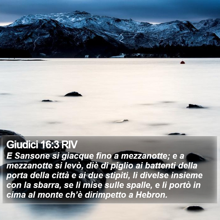 Giudici 16:3 RIV Bible Study