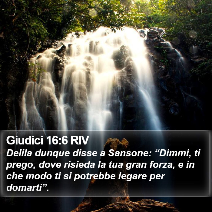 Giudici 16:6 RIV Bible Study