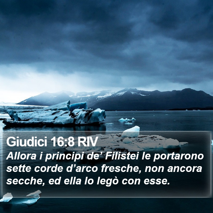 Giudici 16:8 RIV Bible Study