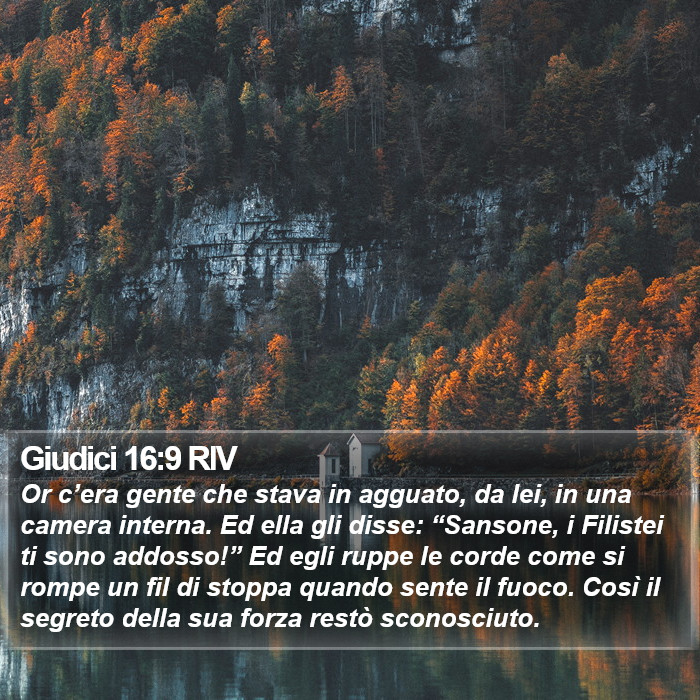 Giudici 16:9 RIV Bible Study