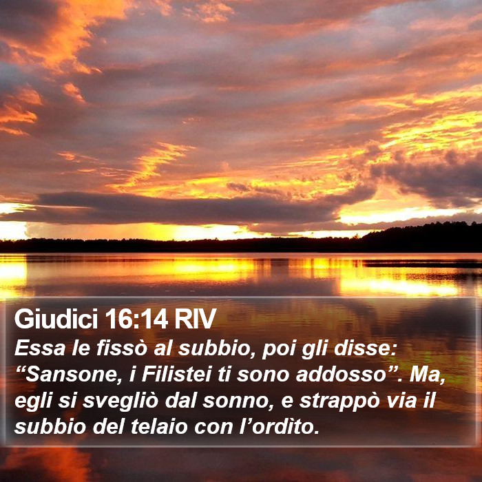 Giudici 16:14 RIV Bible Study