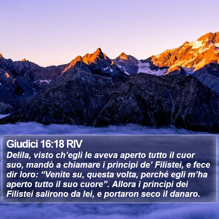 Giudici 16:18 RIV Bible Study