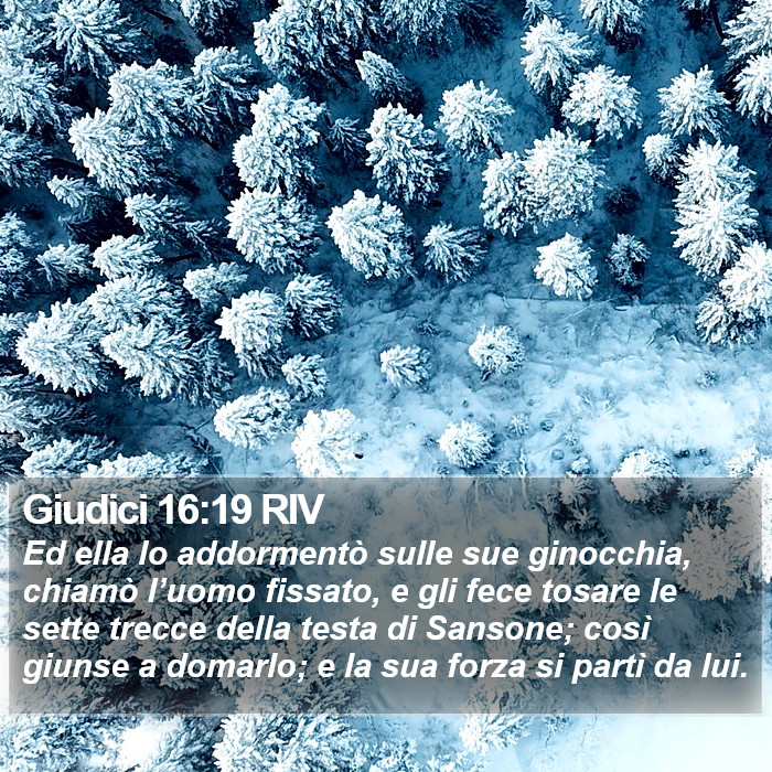 Giudici 16:19 RIV Bible Study