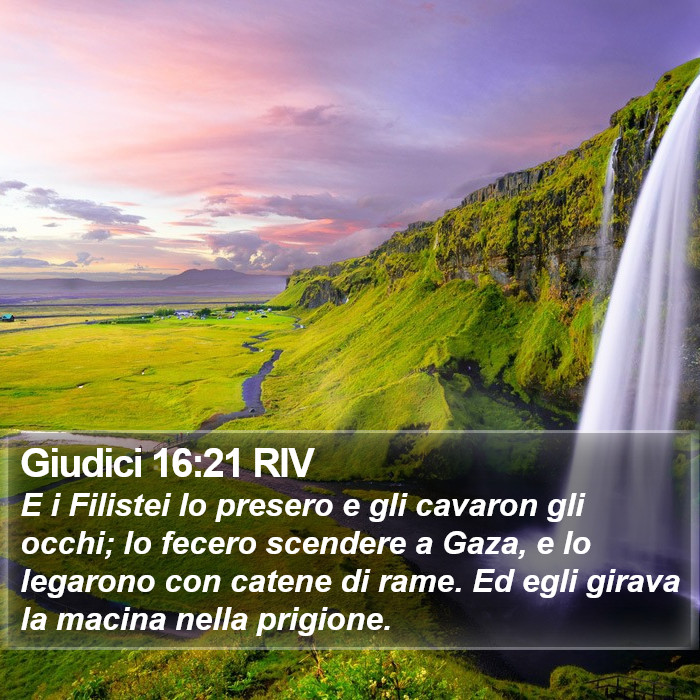 Giudici 16:21 RIV Bible Study