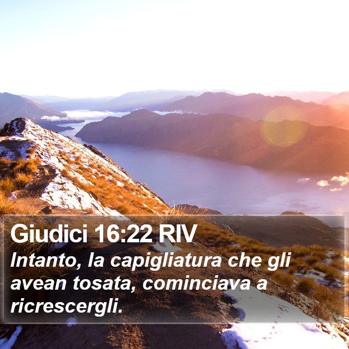 Giudici 16:22 RIV Bible Study