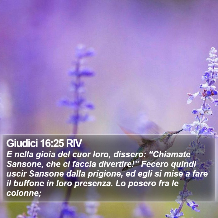 Giudici 16:25 RIV Bible Study