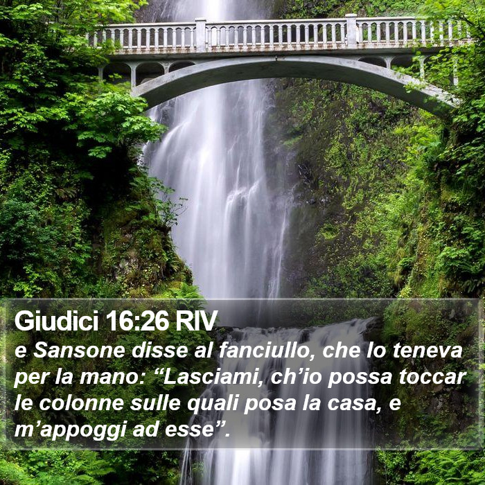 Giudici 16:26 RIV Bible Study