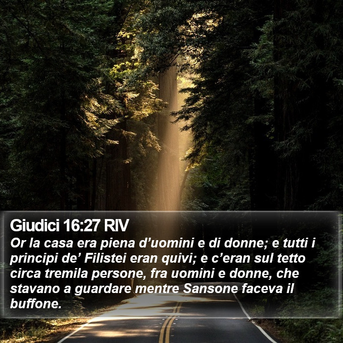 Giudici 16:27 RIV Bible Study