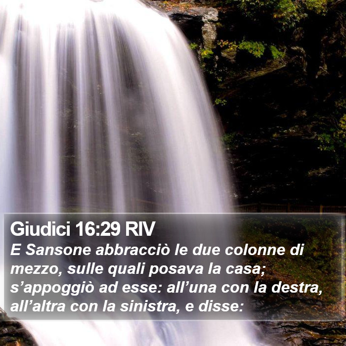 Giudici 16:29 RIV Bible Study