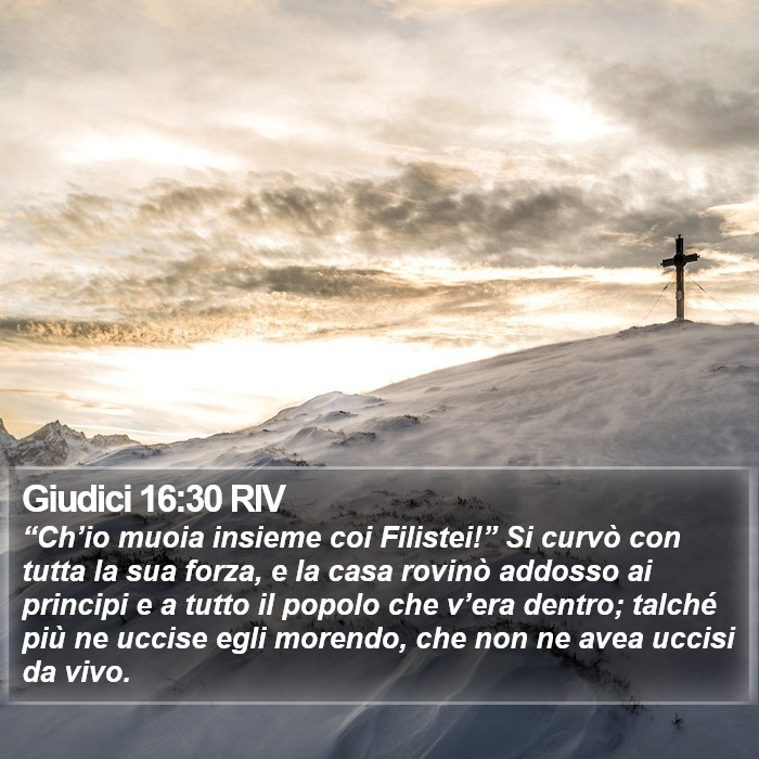 Giudici 16:30 RIV Bible Study