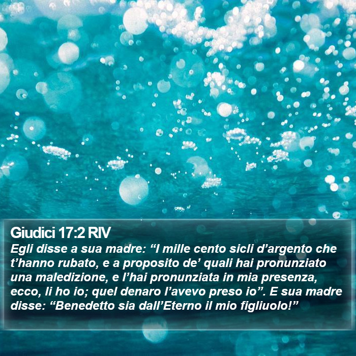 Giudici 17:2 RIV Bible Study