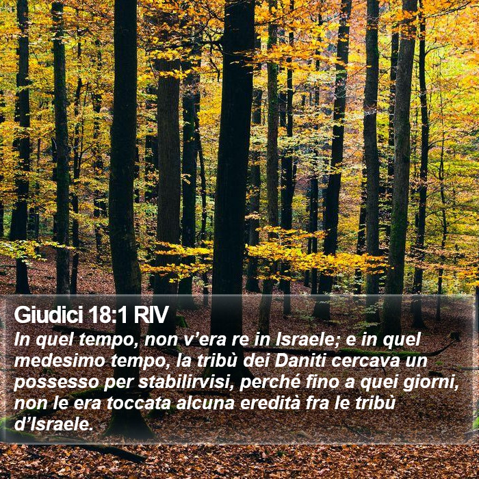 Giudici 18:1 RIV Bible Study