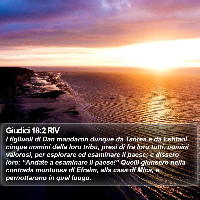 Giudici 18:2 RIV Bible Study