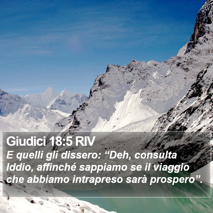 Giudici 18:5 RIV Bible Study