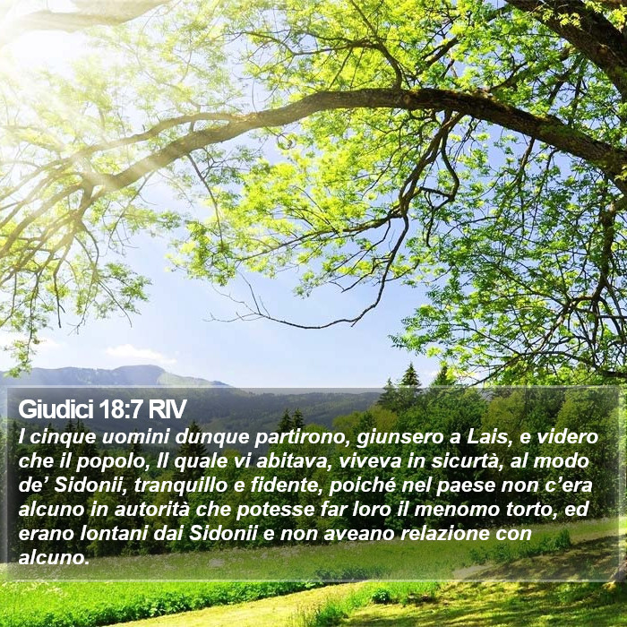 Giudici 18:7 RIV Bible Study