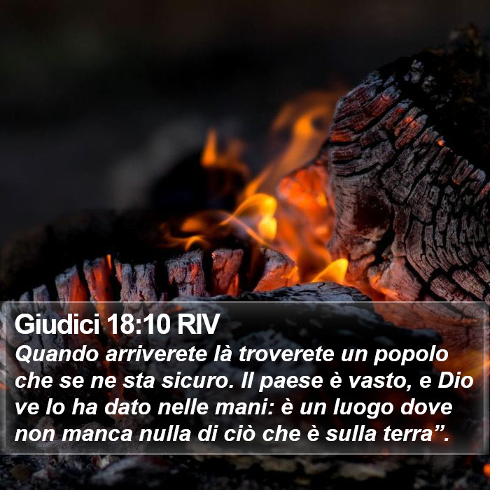 Giudici 18:10 RIV Bible Study