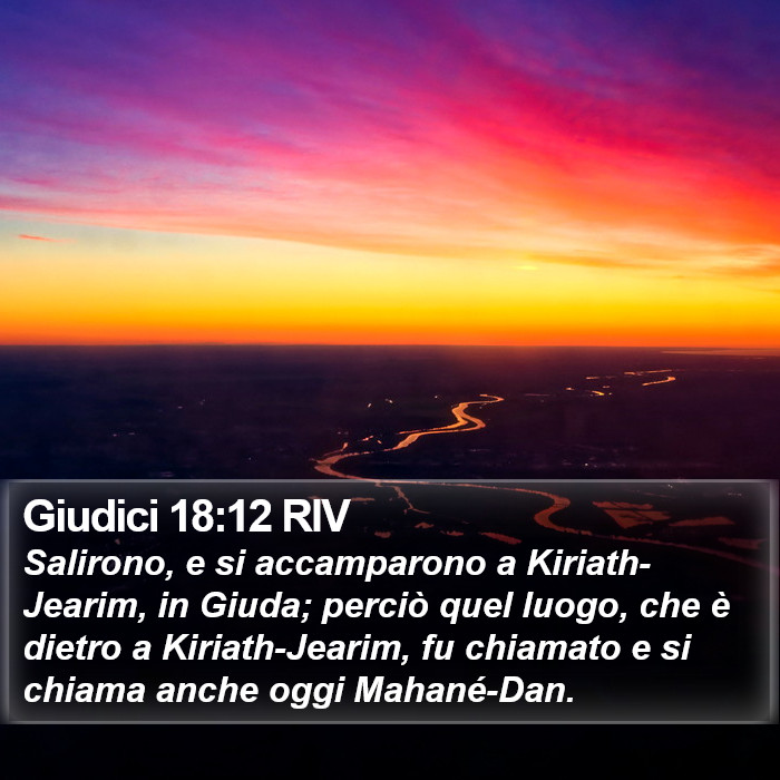 Giudici 18:12 RIV Bible Study