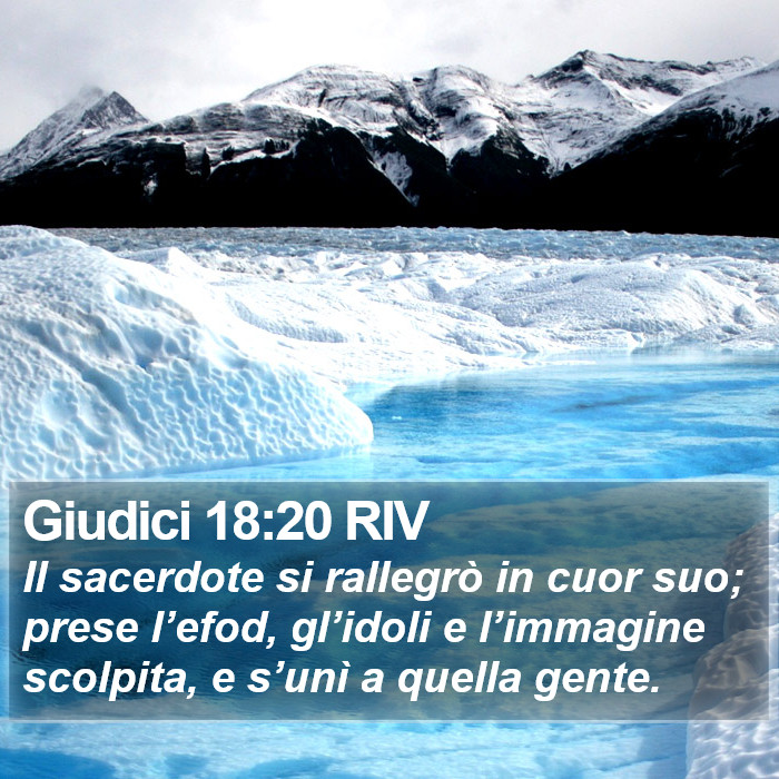 Giudici 18:20 RIV Bible Study