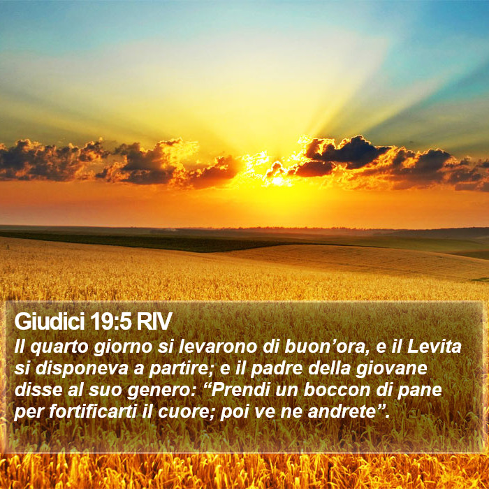 Giudici 19:5 RIV Bible Study